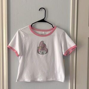 Bedazzled My Melody Baby Ringer T